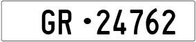 Trailer License Plate